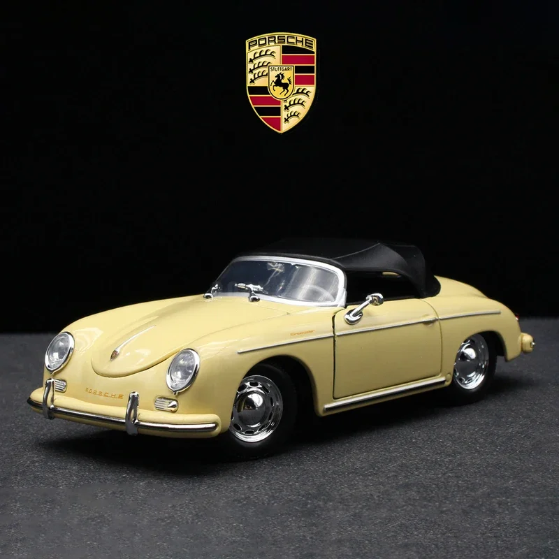 WELLY 1:24 Porsche 356A Speedster Alloy Car Model Diecasts & Toy Vehicles Collect Car Toy Boy Birthday gifts