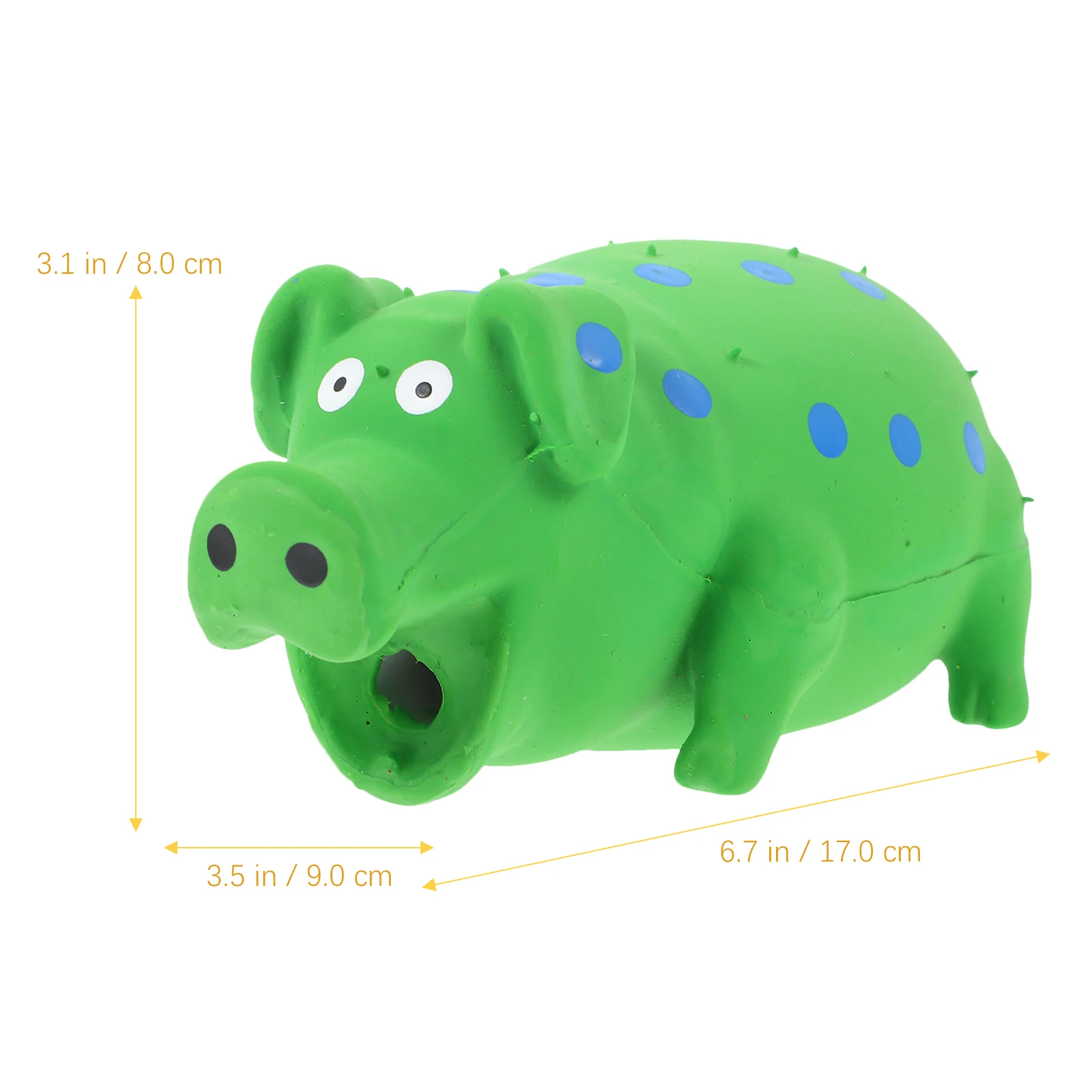 Adorable Bite Toy Creative Chew Supply Funny Sound Toy Educational Pig Toy Teeth Grinding Toy for Pet Dog (Green Pig)