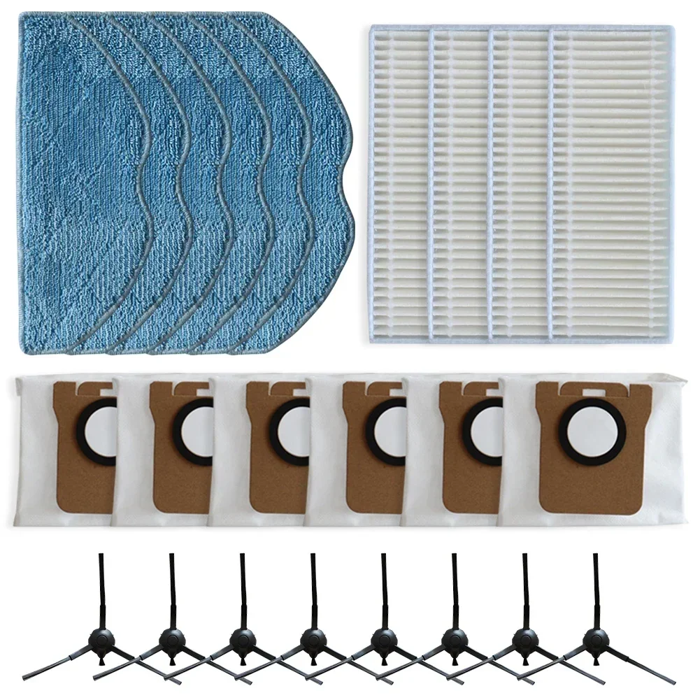 Replacement Accessories Kit for 360 For Botslab S8 Plus Vacuum Cleaner Efficient Filtration Effective Cleaning Performance