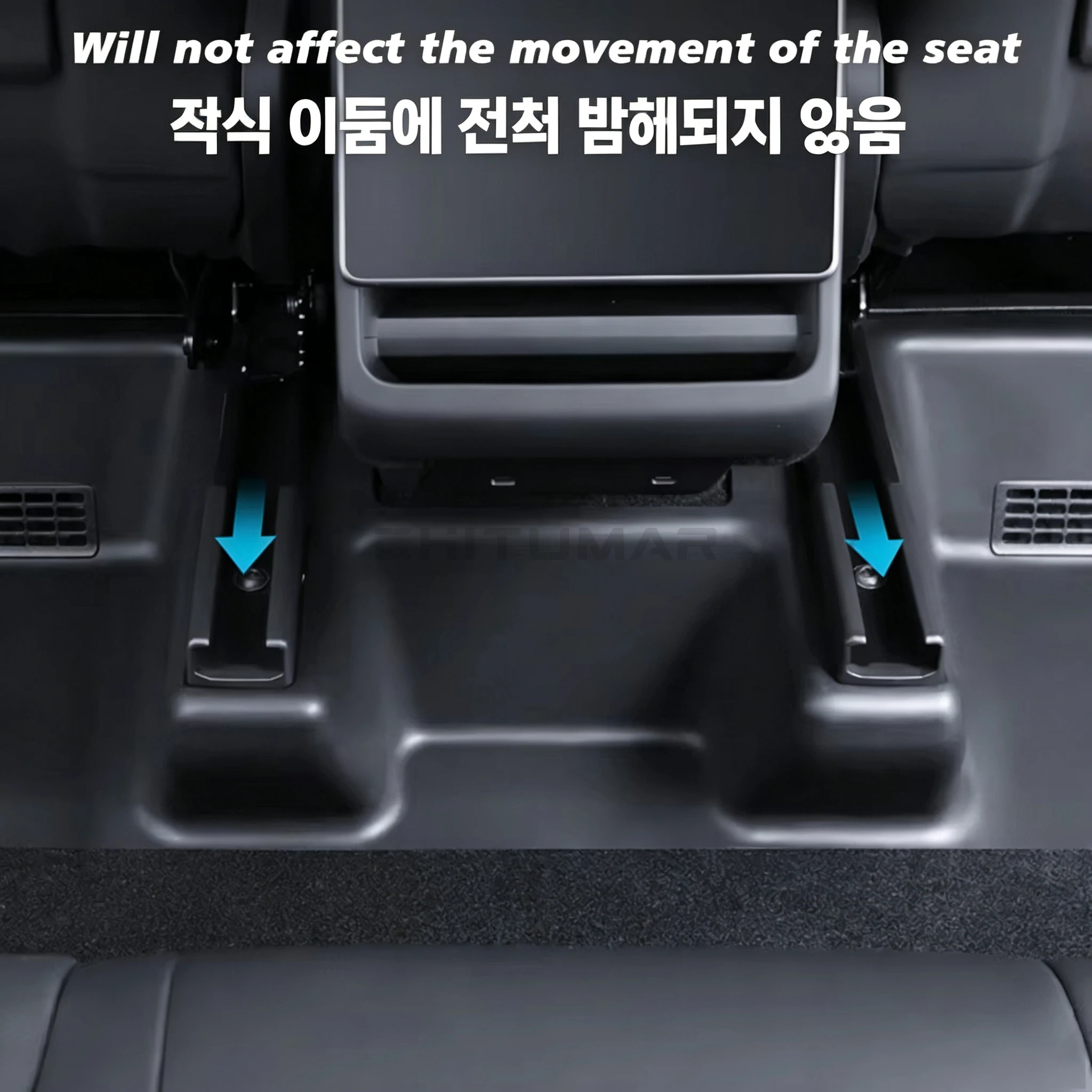 CT For Tesla Model Y Juniper Launch Standard TPE Seat Slide Rails Protector Under Seat Anti Kick Corner Guard Decor Accessories