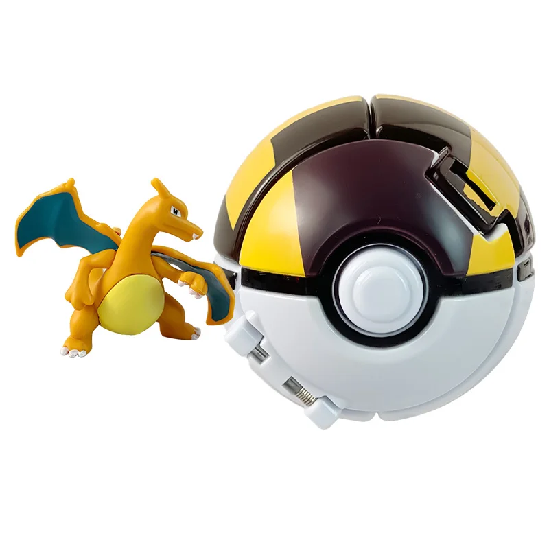 Pokemon Figure Ball Elf Pet Anime Action Doll Pikachu Charizard Mewtwo Bulbasaur Squirtle Mew Pokeball Monster go Toy Child Gift
