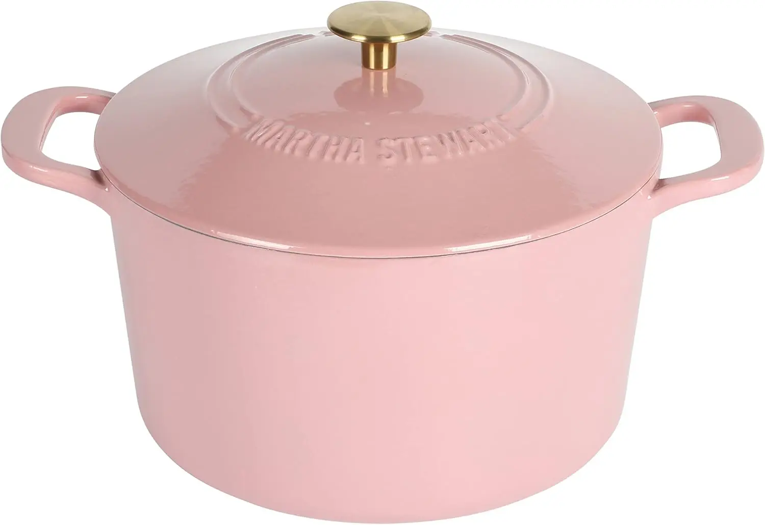 Gatwick 7 QT Enamel Cast Iron Dutch Oven, Pink