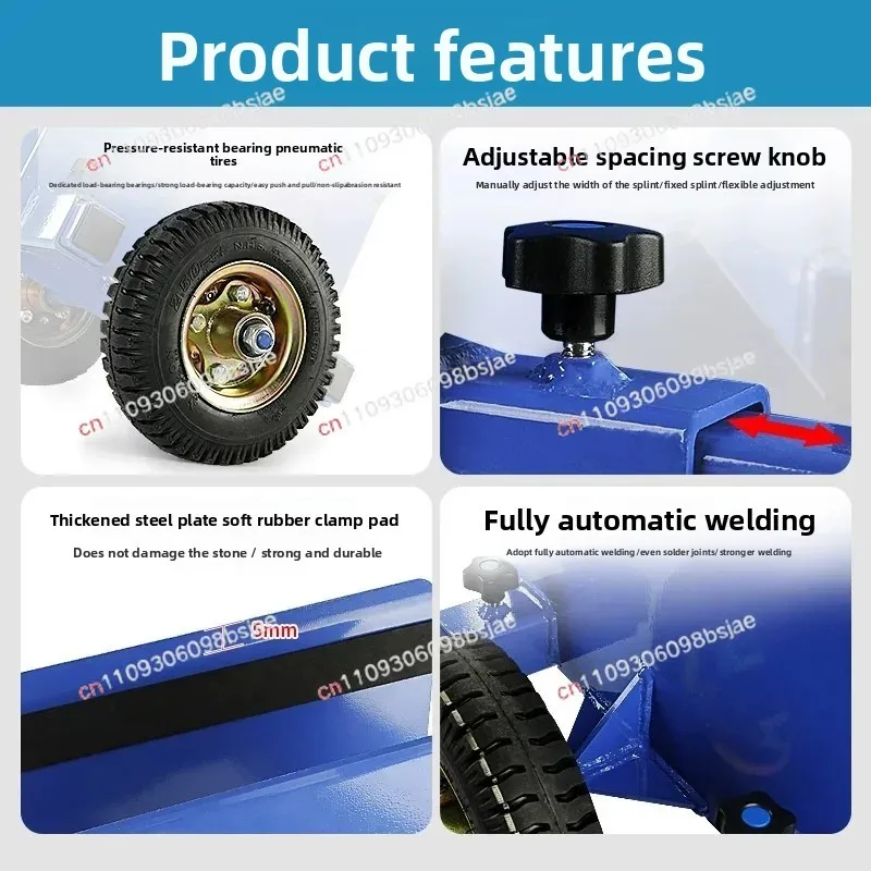 Two-wheeled plywood cart Stone plate Granite marble Glass Doors and windows Labor-saving transportation tool Handling artifact