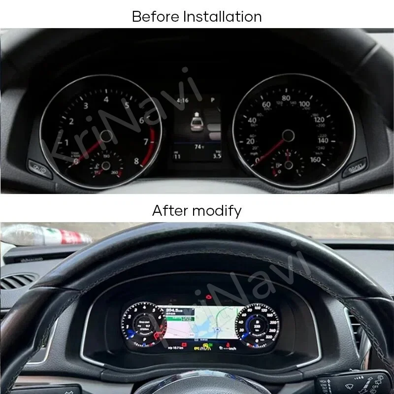 Digital Dashboard Cluster For VW CC Scirocco Jetta4 Golf 6 7 MK6 MK7 Passat B8 B6 7 Variant virtual Instrument Paneel Cockpit