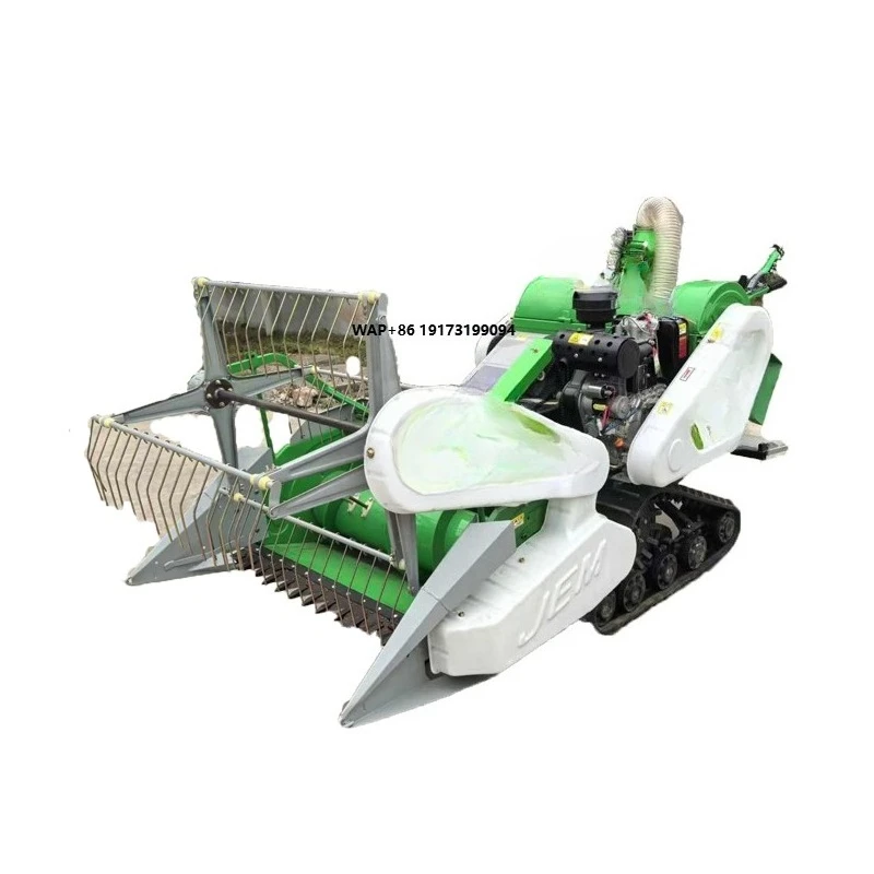 Small Crawler Rice and Wheat Combine Harvester  Soybean/lupin Harvester  Quinoa/millet/buckwheat