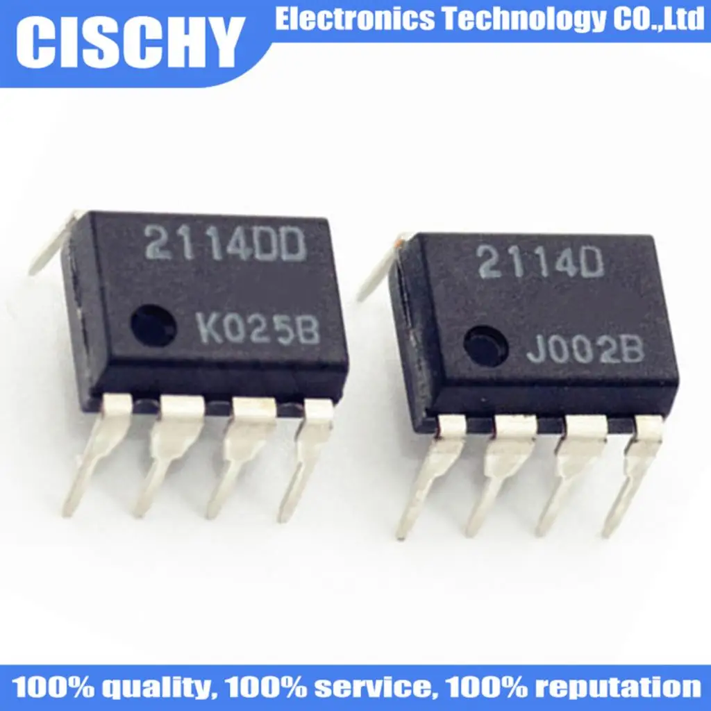 10PCS/lot NJM2114D NJM2114 JRC2114D 2114D 2114 DIP-8 In Stock