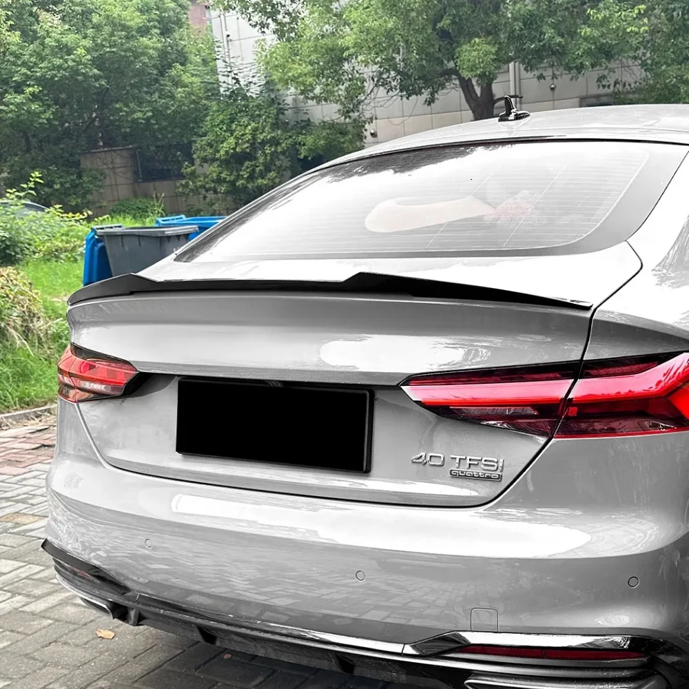 

Rear Spoiler For Audi A5 F5 Sportback Four Door 2017-2024 M4 Style Car Rear Wing Trunk Spoiler Decklid Lid Trim Splitter Lip