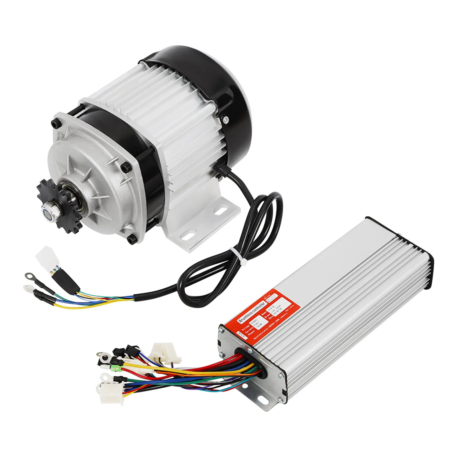 750W 48V Electric Tricycle Permanent Magnet Brushless Motor 3 Adjustable Speeds for Scooter E-bike Go-kart