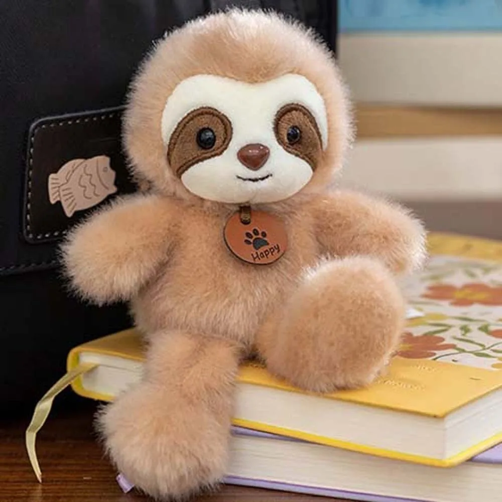Cute Cartoon Animal Key Ring Polyester Bee Cat Dog Pendant Baby Elephant Donkey Monkey Key Chain Bag Charm