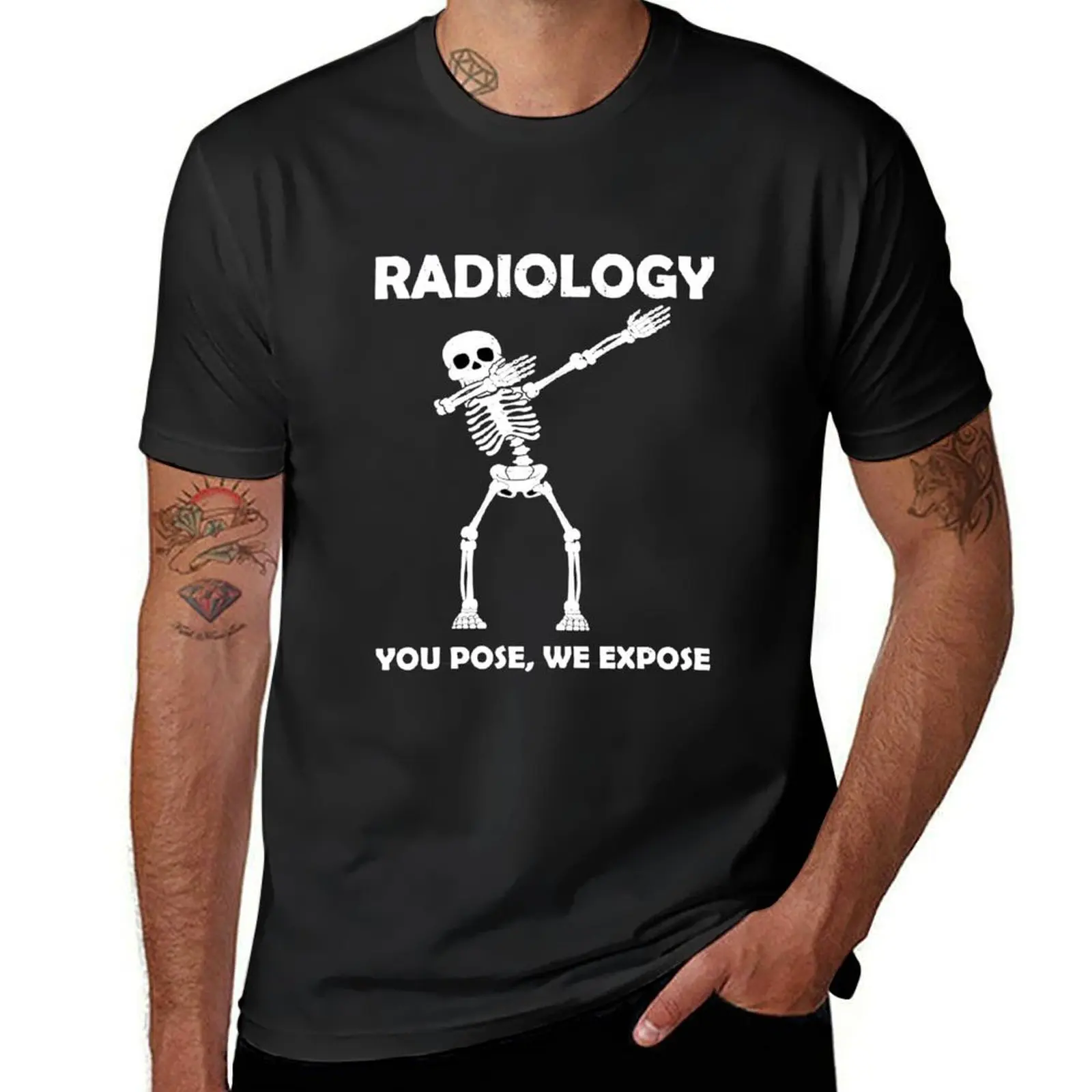 

Radiology CT tech Dabbing Skeleton- Rad Technologist DAB T-Shirt sublime vintage oversizeds plus size tops mens plain t shirts