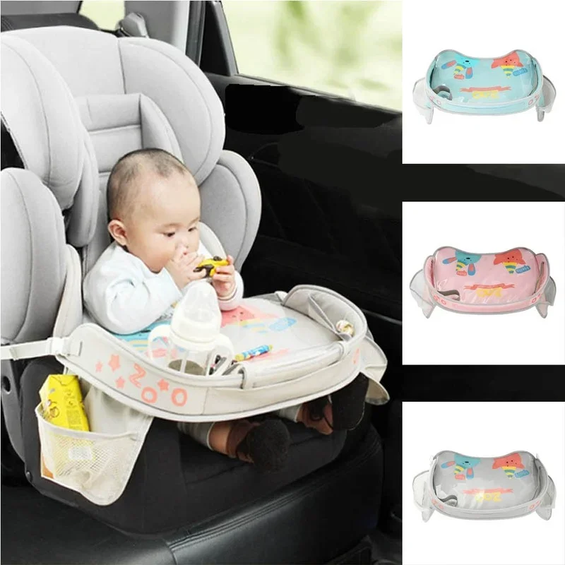 Children Dining Drink Table in-car Accessories Baby Fence Waterproof Car Seat Tray Storage Kids Toys Infant Holder