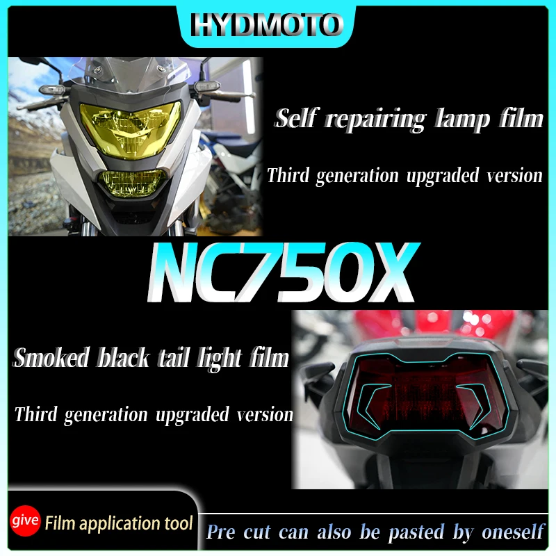 For Honda NC750X 2021 headlight tail light film  Instrument film  transparent protective film modified accessories