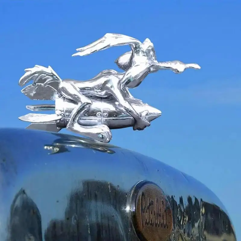 2023 Wile E Coyote Auto Accessories Shooter Hood Cover Decoration Vintage Plate Topper Car Front Cover Hood Ornaments