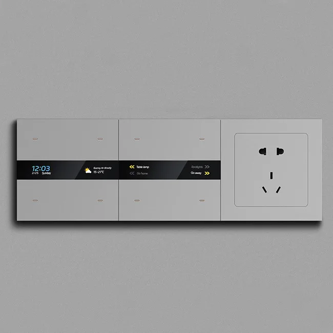 Smart switch, voice control, zero-fire micro-motion, intelligent wireless remote with screen display, smart switch