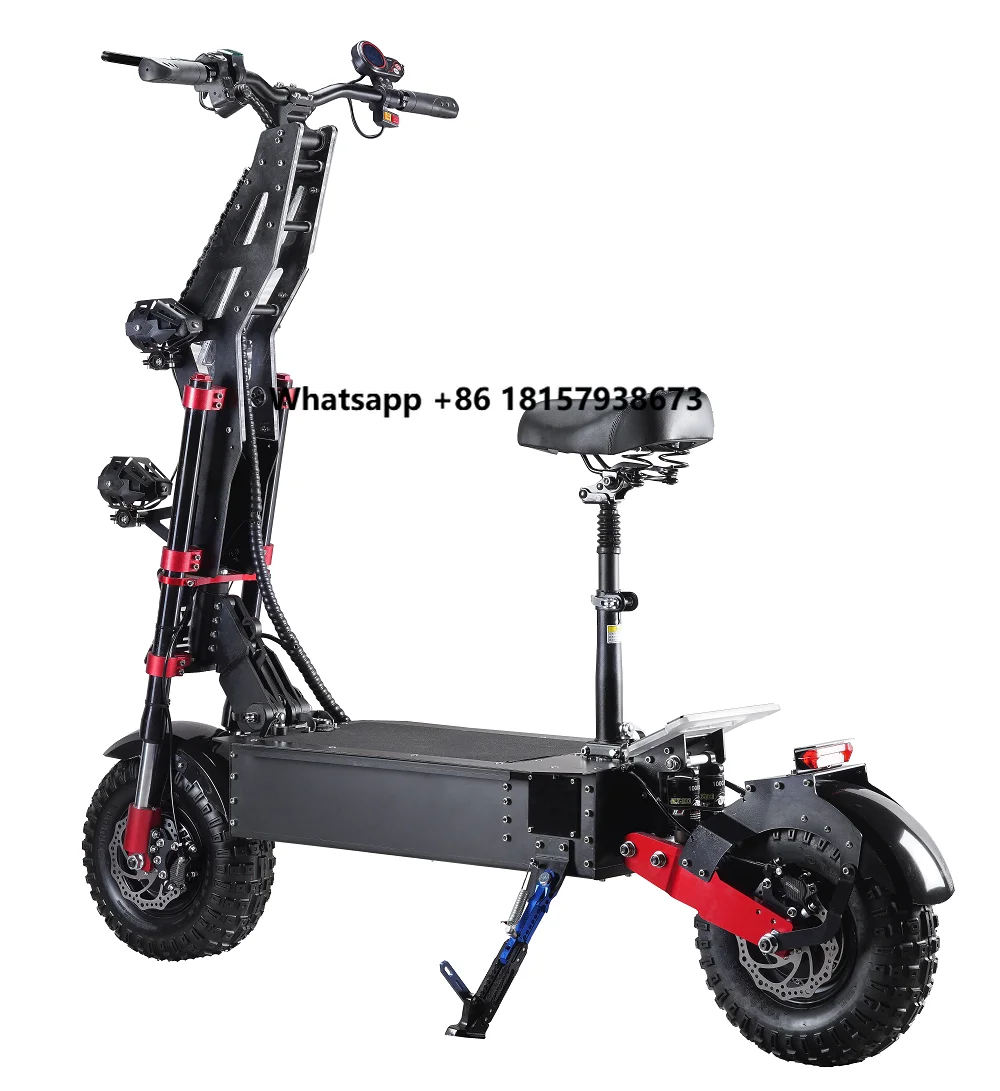 Электрический скутер HCBK X7 Trotinette Electrique 60 В/72 В, внедорожный электрический скутер с двойным двигателем