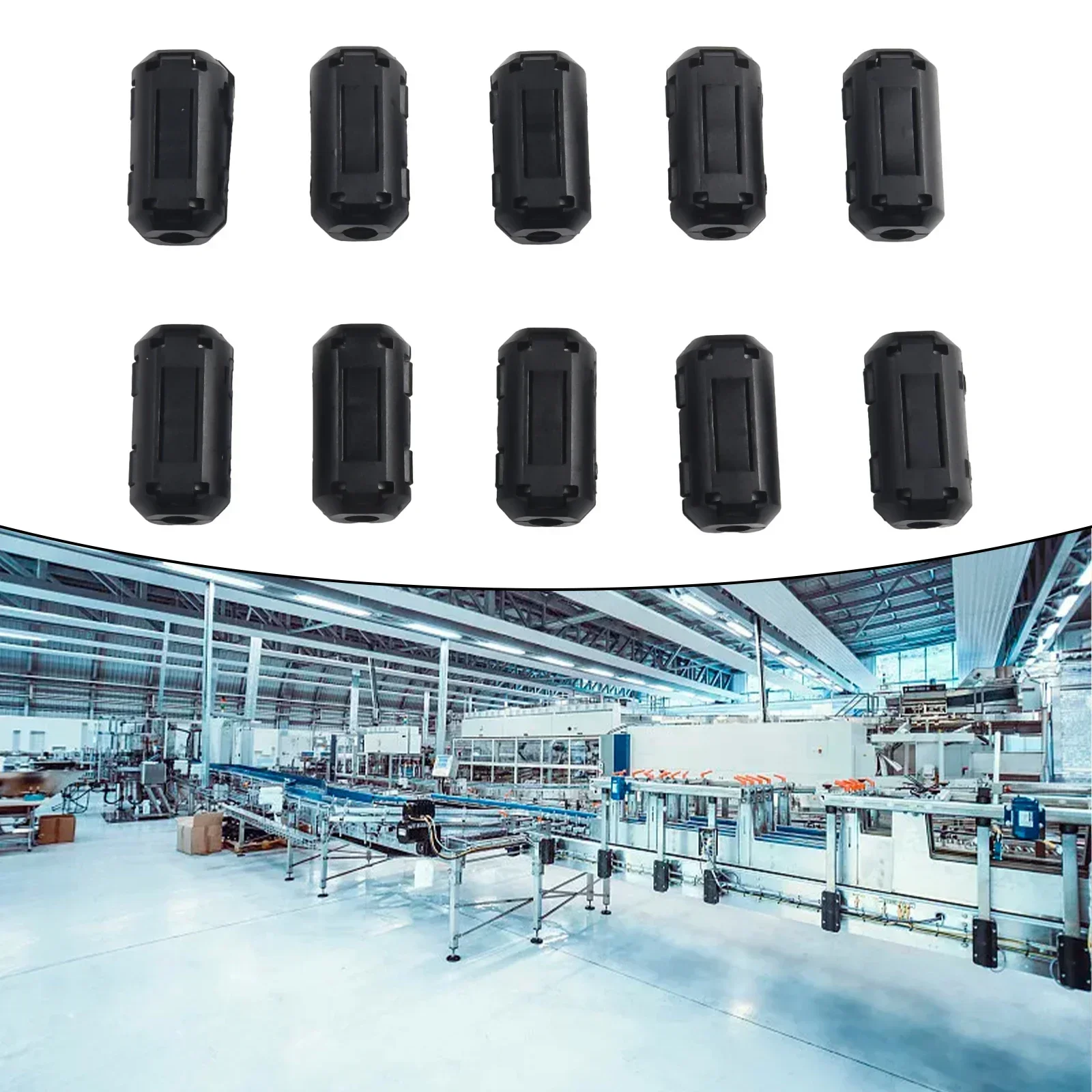 100Pcs 5mm Ferrite Core Noise Suppressor Filter Ring Cable Clamp RFI For Computers Hard Disks Audio Equipment Copiers