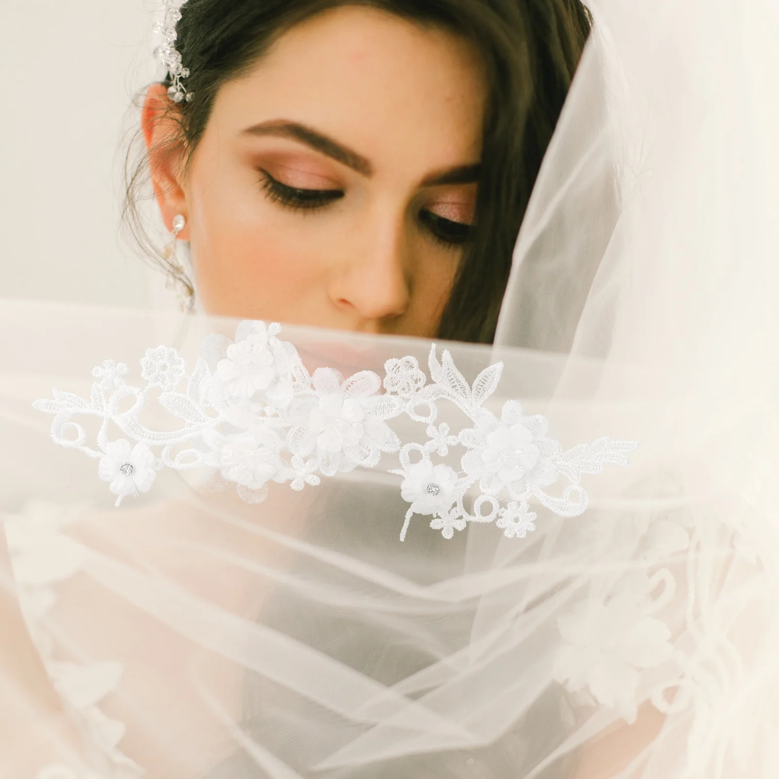 

Nail Beading Lace Trimming White Diy Craft Ribbon For Wedding Party Decor Costume Sewing Supplies Flower Lace Ribbons