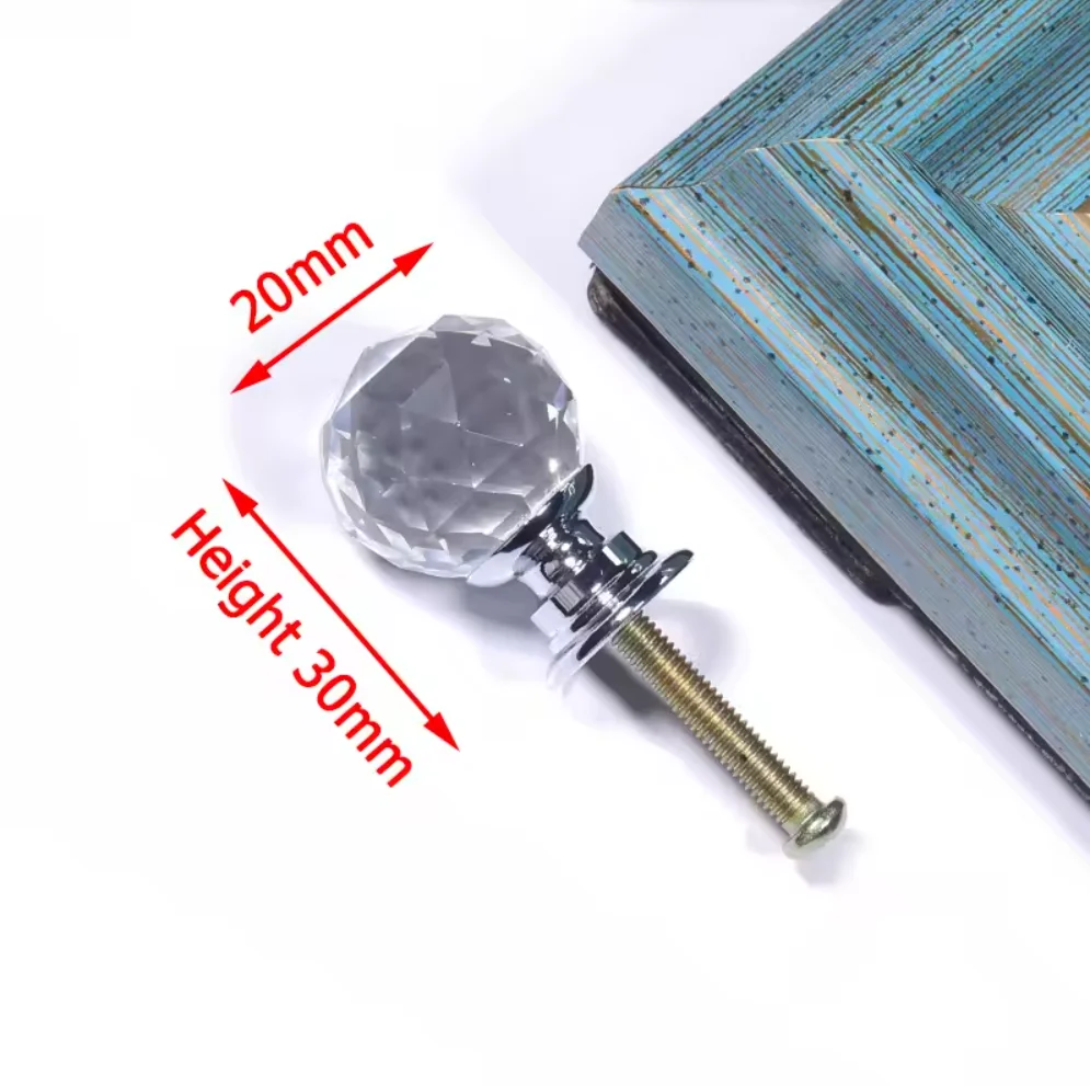 

NAIERDI 100 pieces 20mm Diamond Shape Design Drawer Knobs