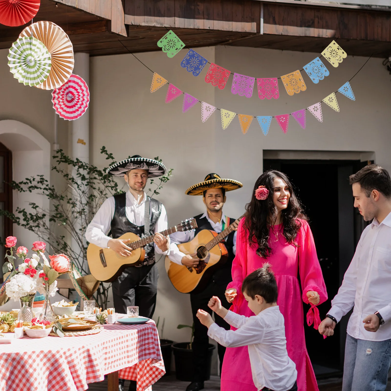 

1 Set Day Of The Dead Banner Premium Felt Mexican Party Decorations For Cinco De Mayo Fiesta Flags Party Decor