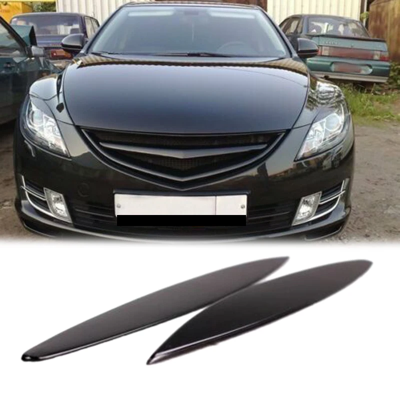 

2Pcs Car Eyelids Eyebrows Headlights Covers Eyelash for Mazda 6 GH / Atenza 2008-2012