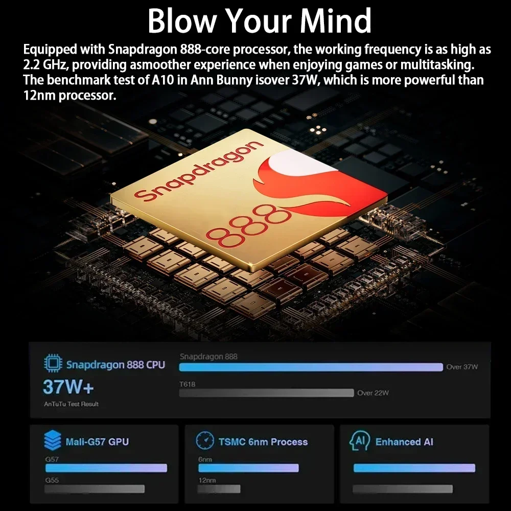 Tabletas Pad 6S Pro versión Global, Tablet Original de 11 pulgadas, HD, 4K, Android 13, 16GB + 1T, 2024 mAh, 5G, SIM Dual, WiFi, GPS, PC, Mi Tab, 10000