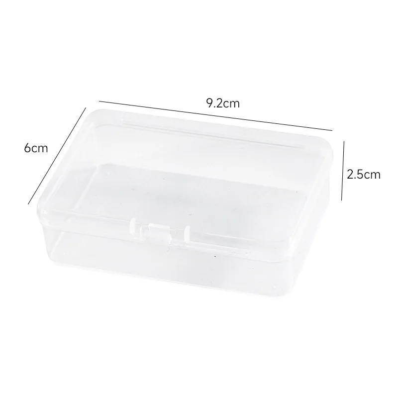 1Pc Transparent Plastic Card Clamshell Box Girl Kpop 3-Inch Photocard Boy Game Card Dustproof Storage Box Seal Sticker Organizer