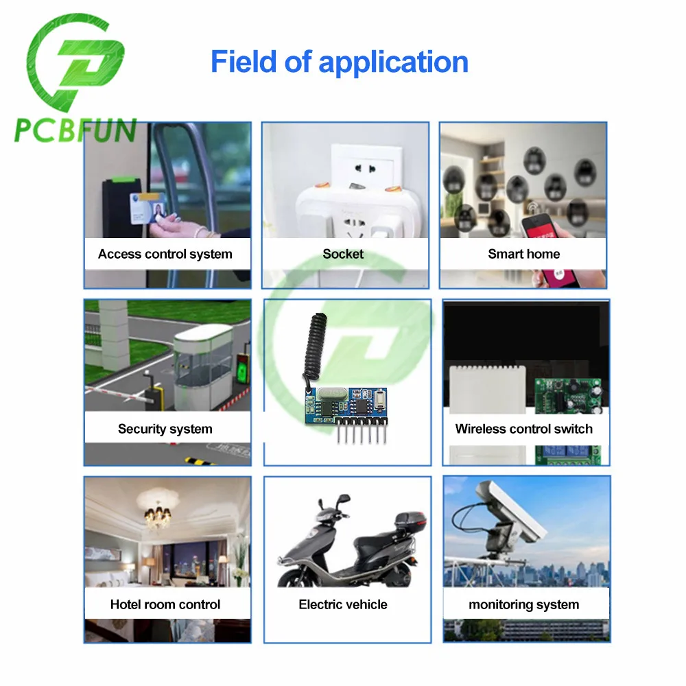 Wireless 433Mhz RF Module Receiver and Transmitter Remote Control Receiver Module