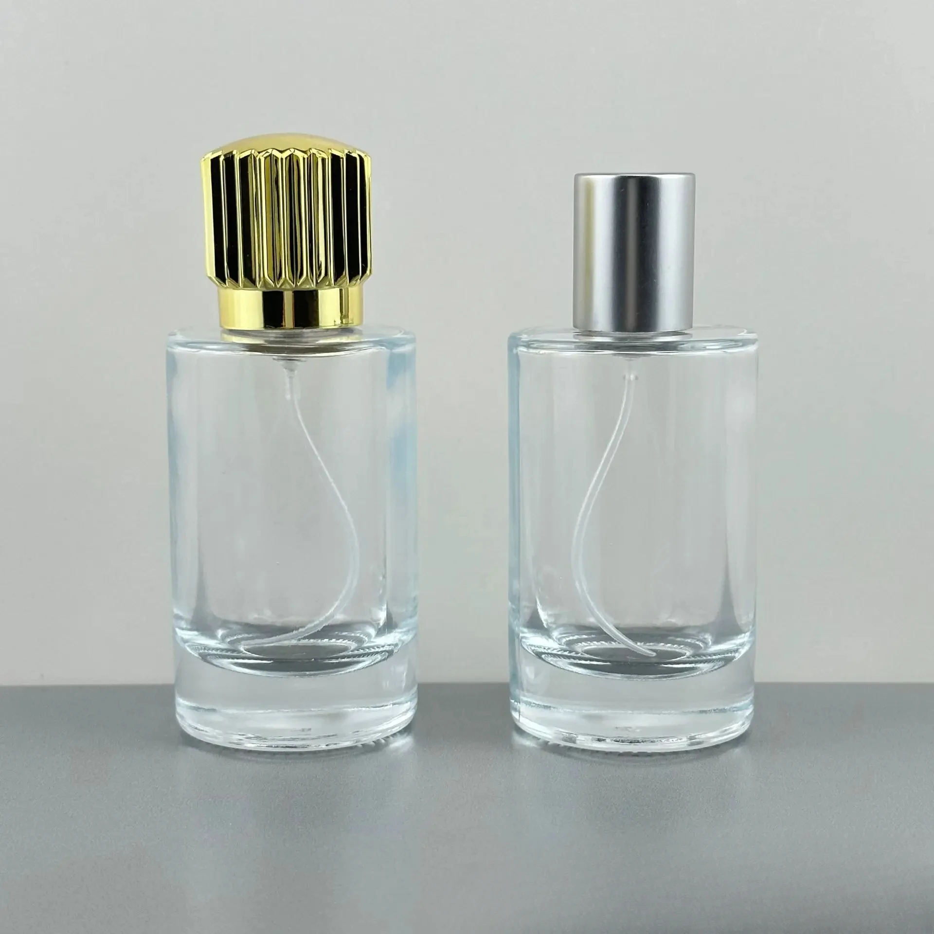 New 50ml dispensing perfume glass bottle 15MM screw top perfume bottle  empty bottle travelling portable fine spray bottles