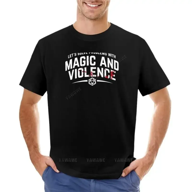 Let's Solve Problems With Magic and Violence - Funny DnD Gaming T-Shirt new edition t shirt mens t shirts pack