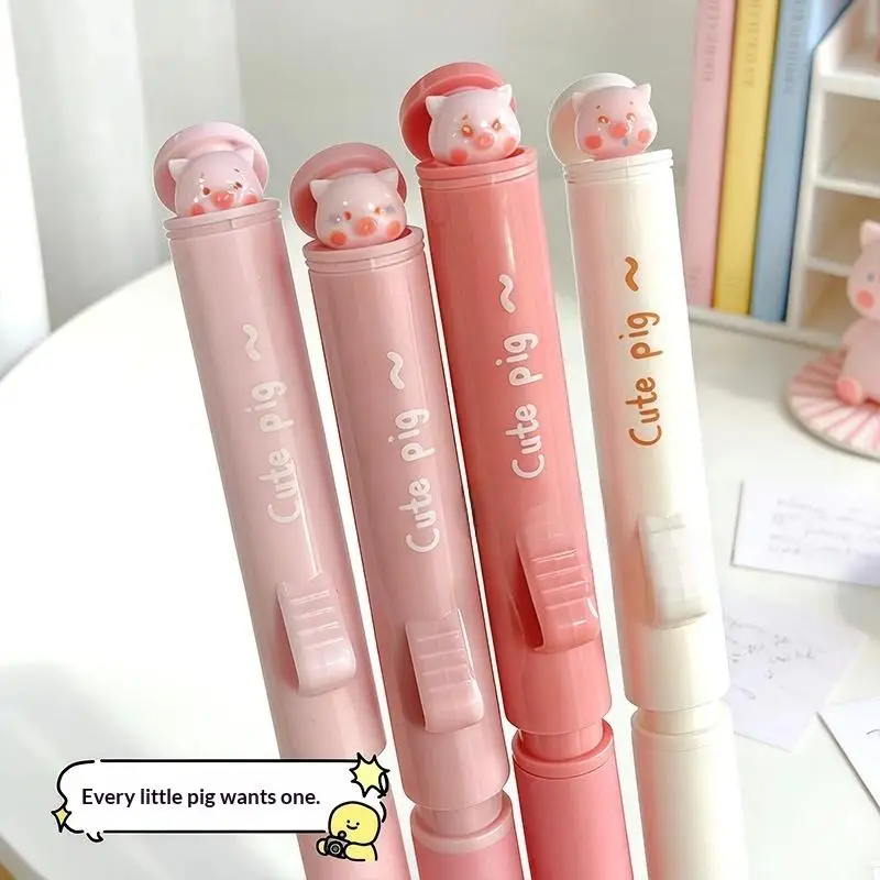 

Набор из 4 шариковых ручек Piggy Pressed с нейтральным чернилом, 0,5 мм, черные, для тестирования