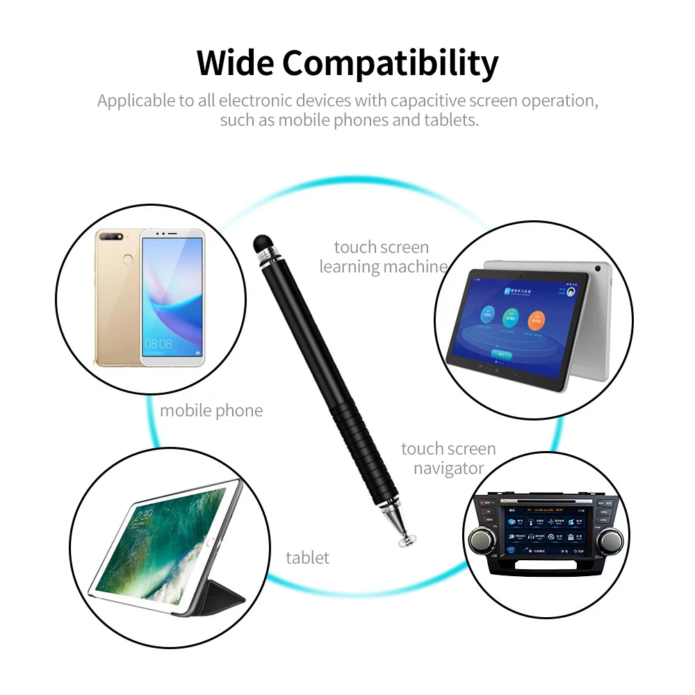 Humidifier  Pen   Pen Double-head Capacitance Pen Portable Capacitive Pen for Phone/Tablet Pink