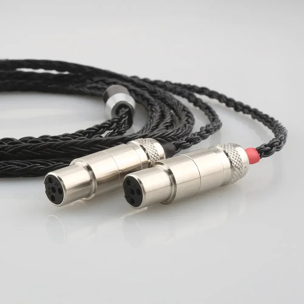 16 Core 7N OCC Black Braided Earphone Cable For Audeze LCD-3 LCD-2 LCD-X LCD-XC LCD-4z LCD-MX4 LCD-GX