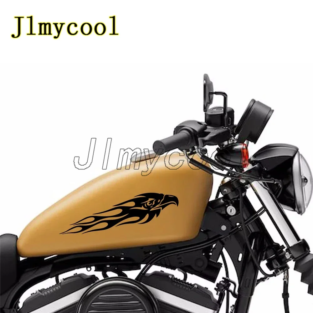 Reflective Eagle Flame Vinyl Sticker For Motorcycle Body Eagle Car Decals Decoration DIY Motor Tank Stickers