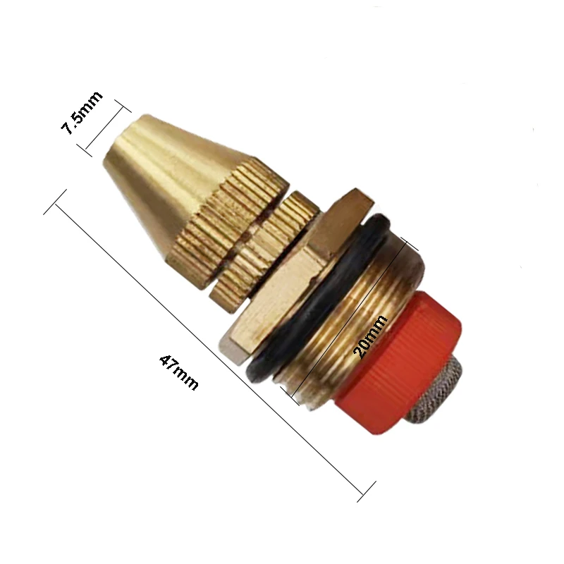 

1/2 Male Irrigation Brass Misting Nozzle Adjustable Fog Water Sprinkler Nozzle Water Spray To garden Greenhouse 1Pcs