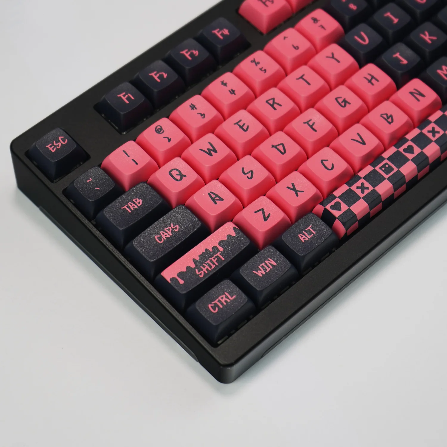 メカニカルキーボード130キー,pbt,小さな完全なセット,昇華処理,xsa高さ,クロスアクスル用