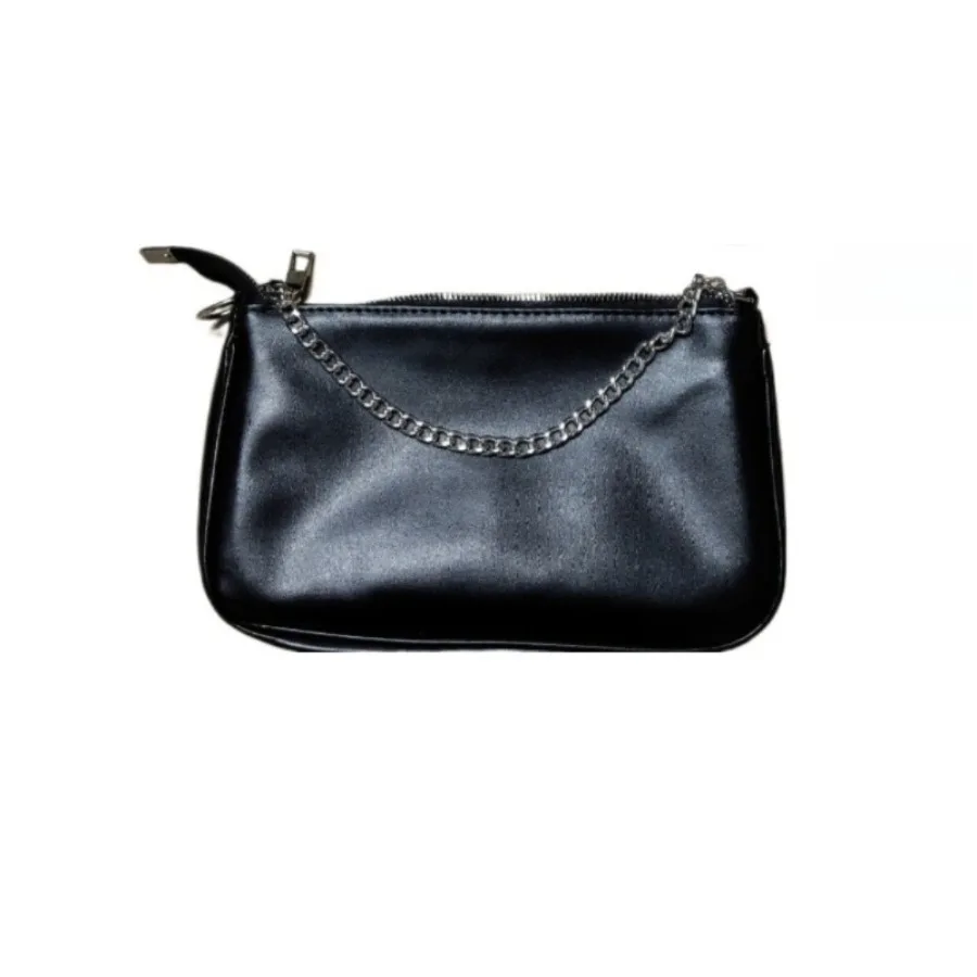 

Модная тонкая ретро щедрая простая текстурированная океанская сумка через плечо, повседневная сумка через плечо для поездок на работу, сумки подмышки с цепочкой