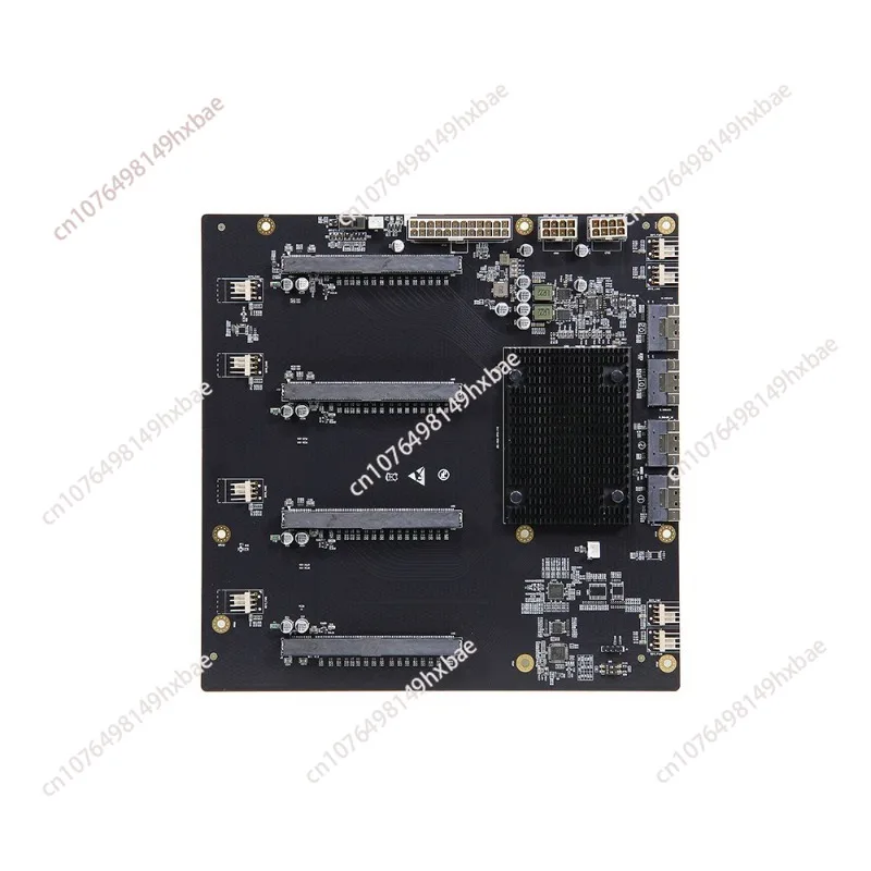 PLX88096 PCIe4.0 expansion, quad GPU baseplate 65mm wide