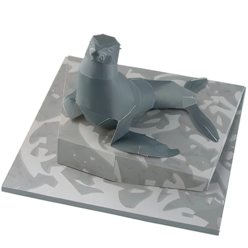 Mini papier plié 3D pour enfants et adultes, figurine d'animal en papier, bricolage, artisanat, QD-295