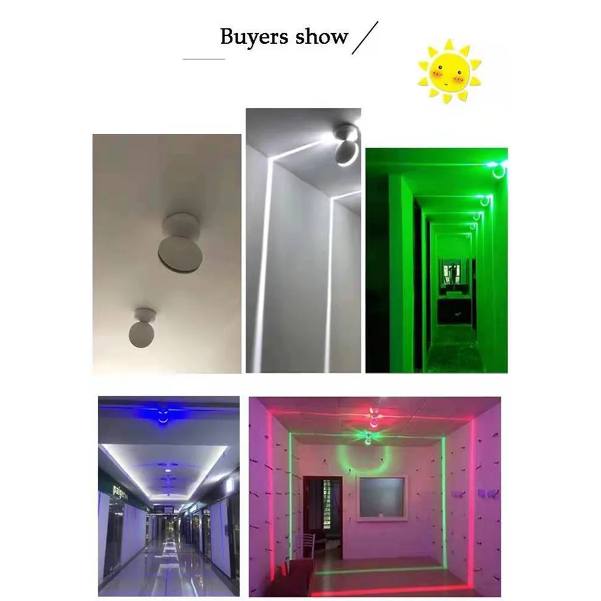 Led Wall Lamp Windows Sill Light RGB Lights Home Door Frame Corridor Balcony Garage Hotel Lighting Decorative Lights 12W