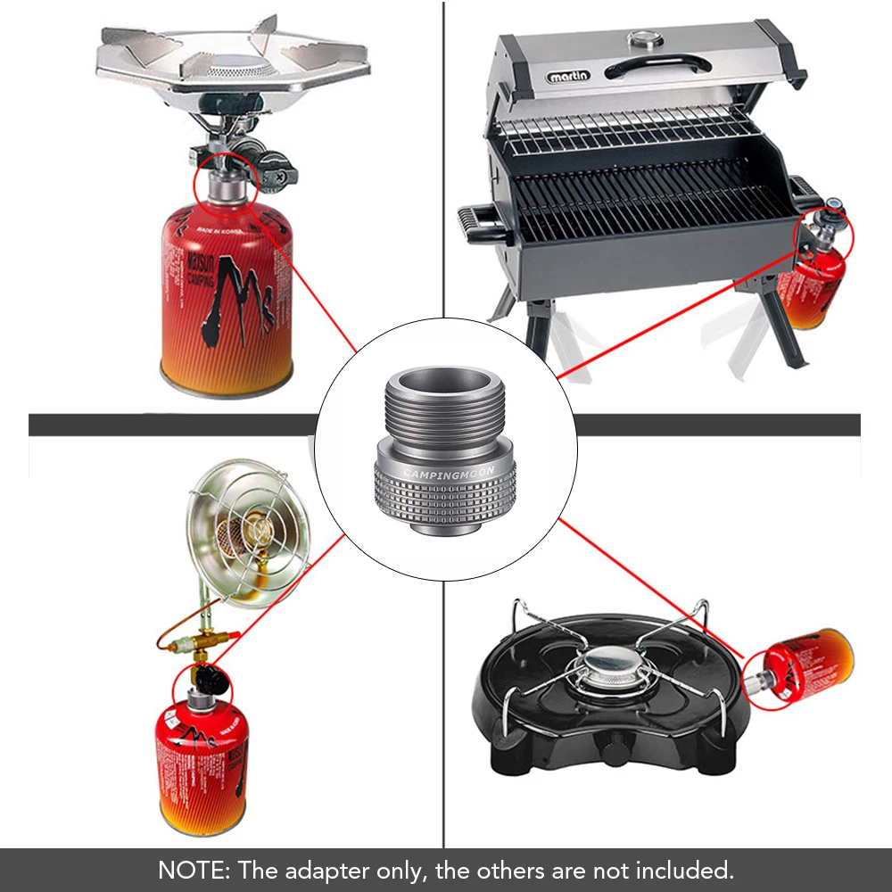 캠핑 가스 스토브 어댑터 프로판 가스 장치 커넥터, 야외 캠핑 하이킹 낚시용 가스 탱크 컨버터