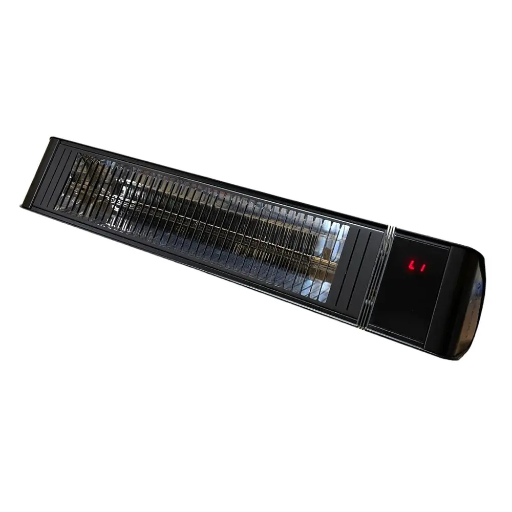 

2000Watt Black Carbon LED Screen Infrared Patio Heater, Wireless Remote Controlled with 6 Heat Levels, Electric 220240v Residen