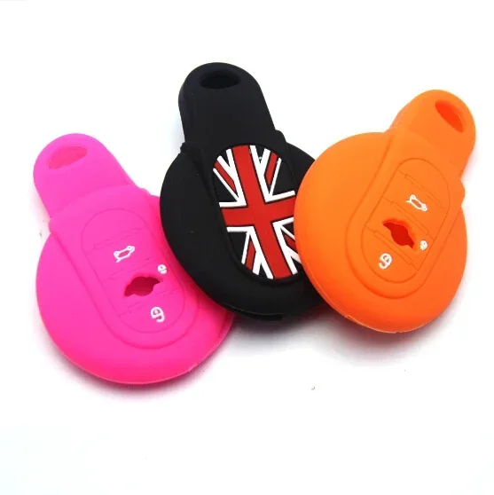 Silicone Key Cases Cover for Mini One Cooper R50 R52 R53 R55 R56 R57 R58 R60 R61 PACEMAN COUNTRYMAN CLUBMAN COUPE ROADSTER