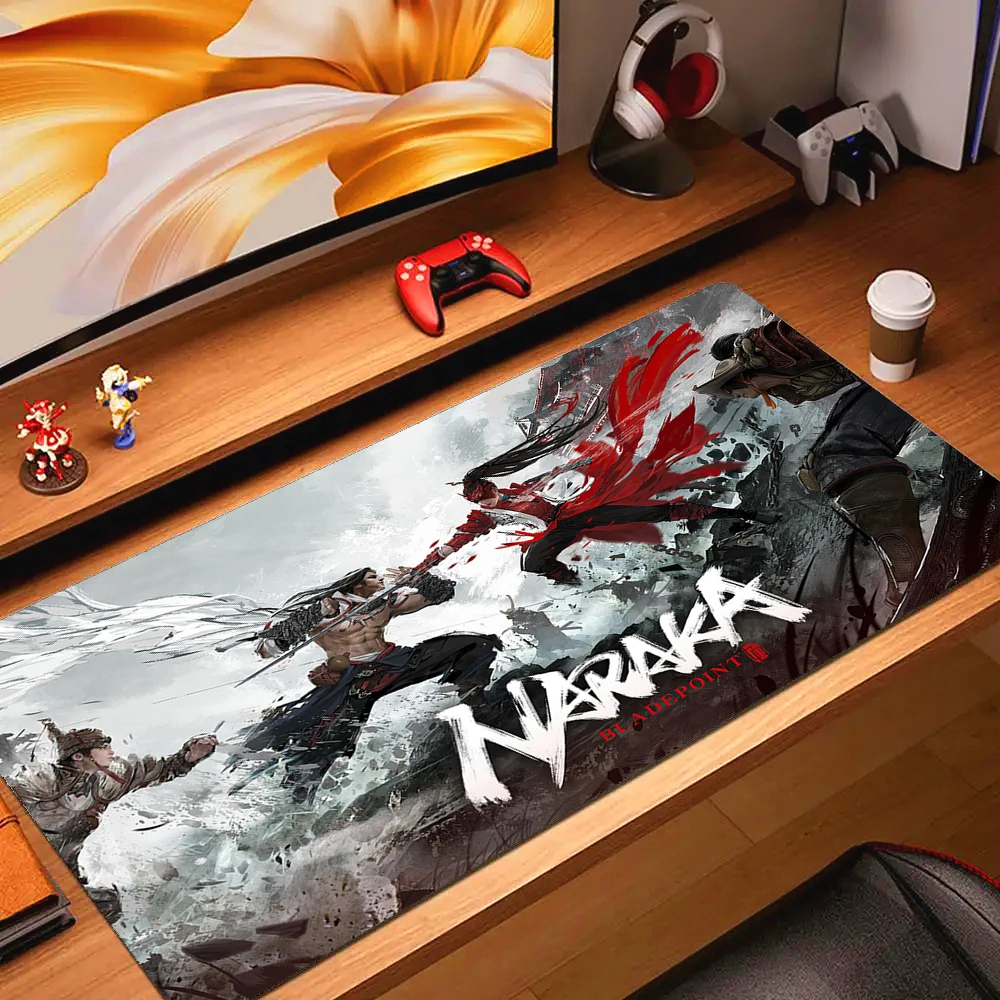 Large Gaming Naraka Bladepoint Mouse Pad Computer Mousepad PC Gamer Laptop Mouse Mat Office Mausepad XXL Keyboard Mat Deskmat