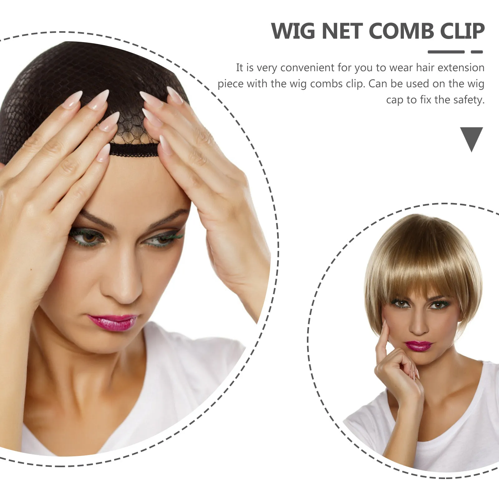 25Pcs Combs Clips 6-Teeth Sturdy Fixing Clips Made of Premium Material for Wigs Hairpieces Hats Caps Styling