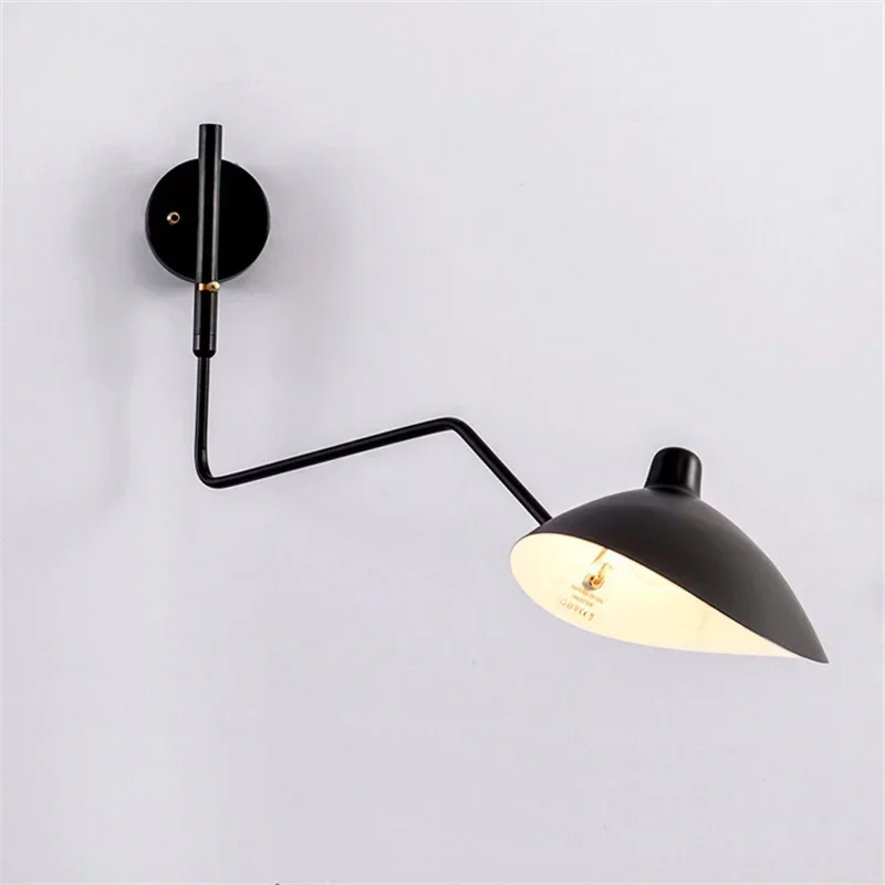 Designer Rocker Arm Long Arm Open Teeth and Claws Industrial Style Homestay Long Arm Swing Modern Iron Duckbill Wall Lamp