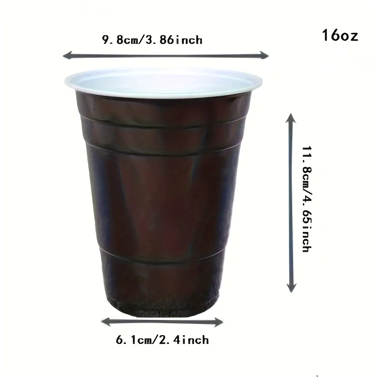 140pcs 16oz Large Disposable Plastic Cups – Sturdy Cold Beverage Cups for Parties, Weddings, Camping, Graduations, Birthdays, Ho