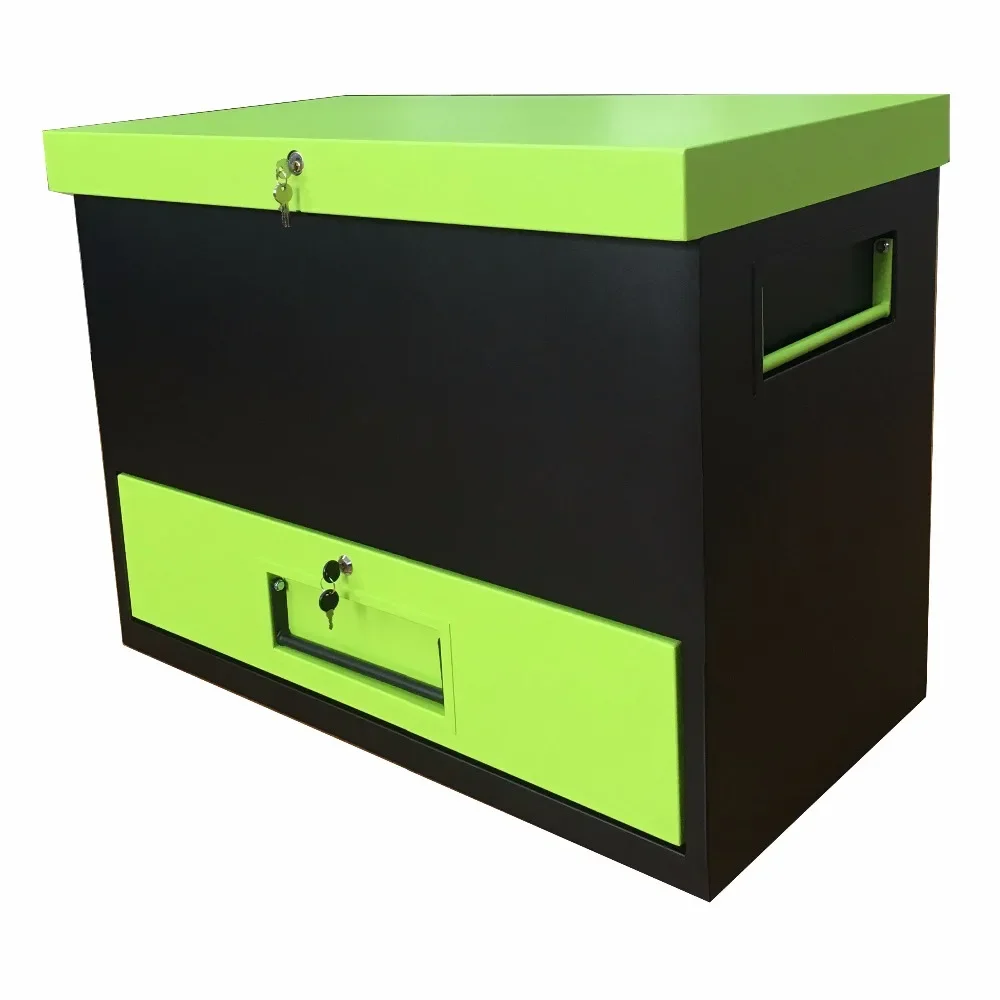 

Customized Iron Steel Chest Workshop Garage Storage Cabinet Car Repair Heavy Job Site Box