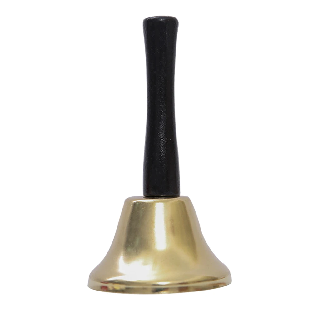 

Metal Hand Bell Christmas Decor Santa Wooden Handle Kids Musical Instrument Lightweight Sturdy Ergonomic Design Festival Party