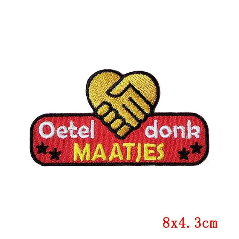 50 stuks bulk geborduurde patch opstrijkbare patches voor kleding wijn kleding stickers naaien thermische lijm applique smeltbaar