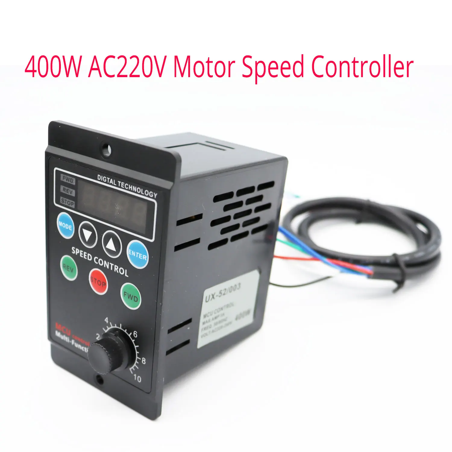 400W AC220V Multifunctional Motor Speed Controller Motor Speed Pinpoint Controller Forward & Backward Motor Governor